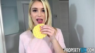 PropertySex – Hot petite blonde teen fucks her roommate